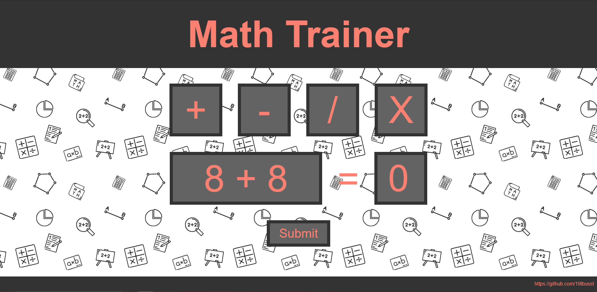 my math trainer website